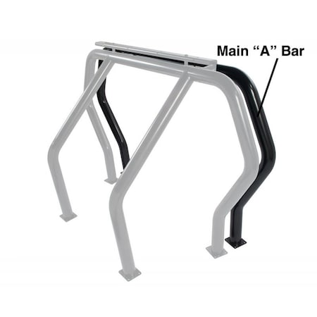 Go Rhino Component For  Bed Bar Kits Main A Bar Black 90001B